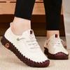Sneakers for Women Leather Casual Vulcanized Female Shoe Soft Comfortable Flat Loafers Shoes Slip On Shoes Zapatillas De Mujer