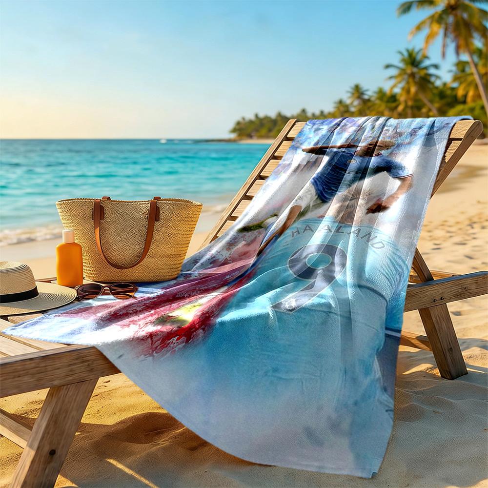 Haaland Style Beach Towel High Absorbency & Quick-Dry Comfortable Lightweight