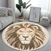 Cute Animal Pattern Rotundity Carpet Living Room Tea Table Foldable Rug Bed End Anti-slip Large Area Easy Cleaning Mat Office