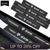 For BMW 4Pcs Carbon Fiber Car Door Sill Protection Sticker Anti-scratch Refit sticker For BMW M E34 E36 E60 E90 E46 E39 E70 F10