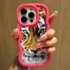Ae99 Tigers Lion Love Design Art Protective Phone Cases for Samsung S24 Plus S23 Ultra A14 A55 A06 Honor X9b Motorola OnePlus Big Wave TPU Back Cover