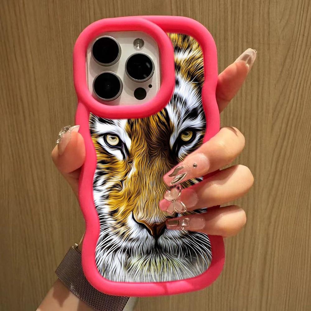 Ae99 Tigers Lion Love Design Art Protective Phone Cases for Samsung S24 Plus S23 Ultra A14 A55 A06 Honor X9b Motorola OnePlus Big Wave TPU Back Cover