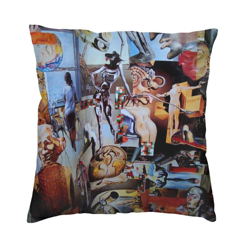 The Persistence Of Memory Cushion Cover 45X45Cm Salvador Dali Painting Art Velvet Cute Pillow Cases For Sofa Home Decor