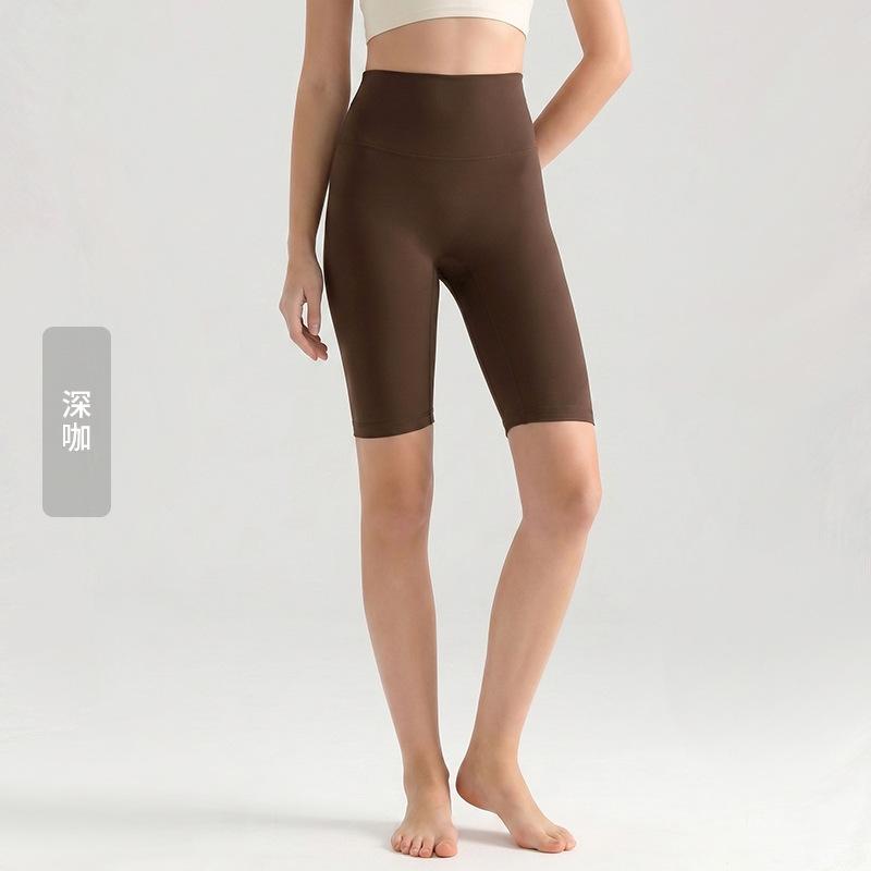 Weiman cloud nude five-point yoga pants women's summer thin tight yoga clothes high waist hip lift fitness yoga pants
