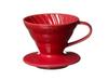 Прозрачная капельница V60 01 Красная