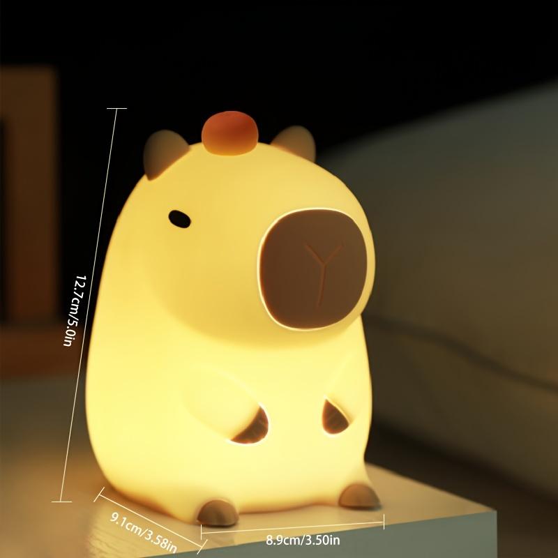 1 оранжевый ночник CAPYBARA, сенсорная лампа для спальни, прикроватная лампа для важных персон