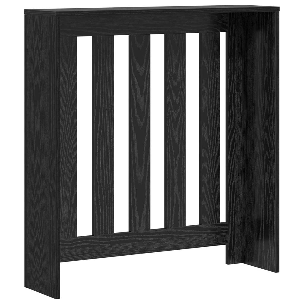 Radiator Cover Black Oak Effect 78 x 20 x 82 cm