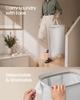 SONGMICS Laundry Basket with Lid, 160L Large Hamper, 2 Compartments, Removable Liner Bags, Foldable Washing Bin with Handles, 56 x 40.5 x 70 cm
