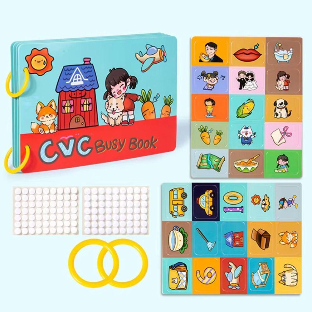 Repeated Pasting DIY Kids Busy Book Toy Interactive Alphabet Puzzle Game Toddlers
