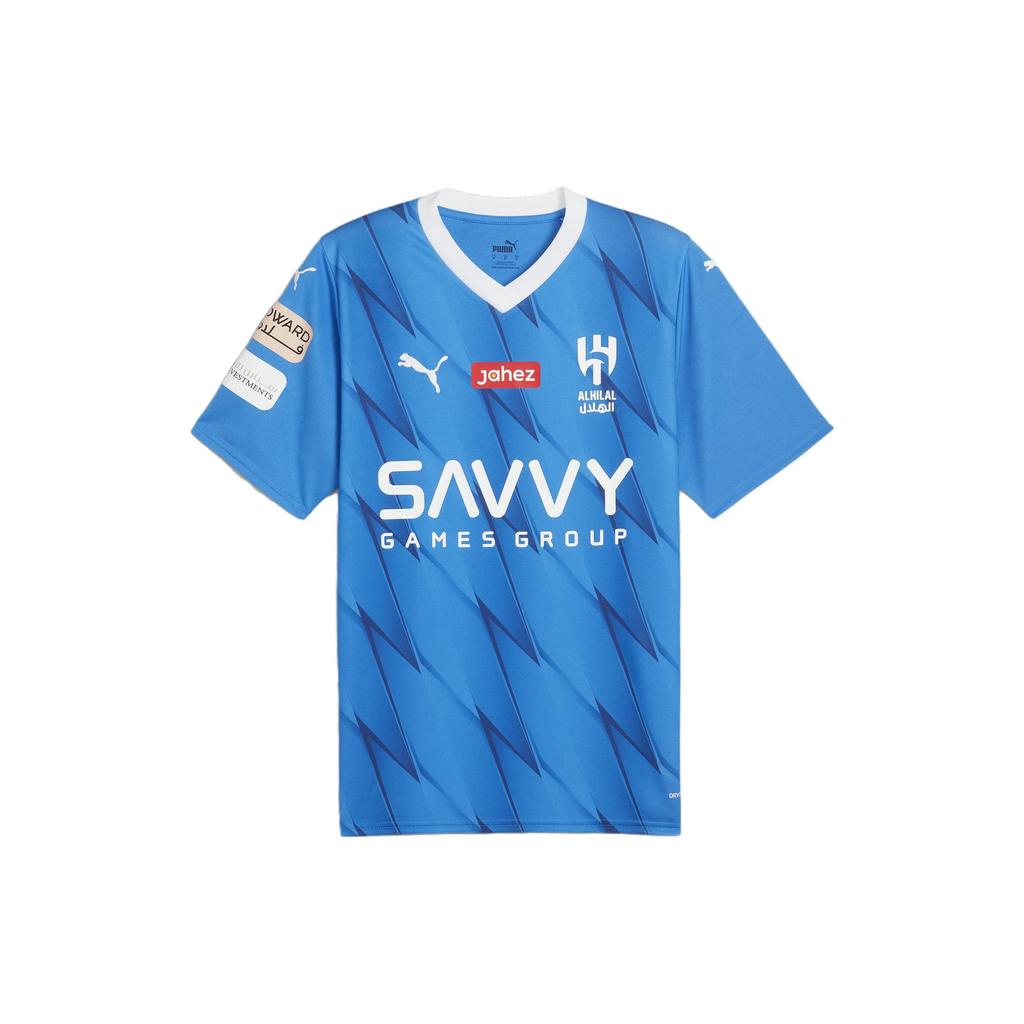 Puma Al Hilal Home Football Jersey Neymar Jr Replica With Letter Print and V-Neck Men Tops Ignite-Blue 780045-01