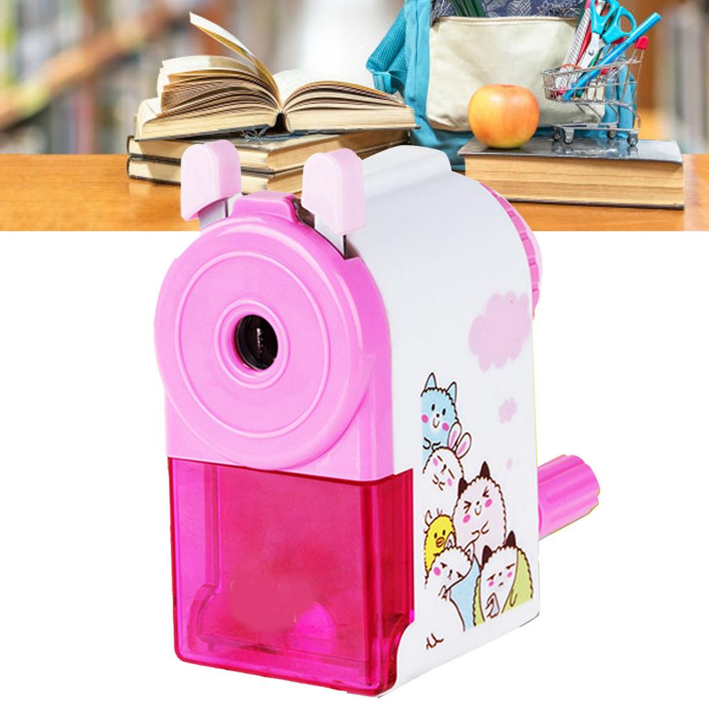Rotating Pencil ener Cute Portable Efficient Hand Crank Manual Pencil ener for Students