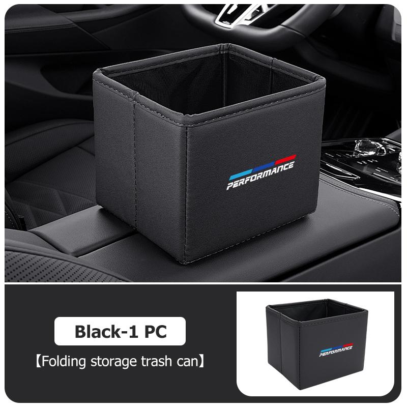 Car Folding Garbage Bin Storage Box Multifunctional Storage Box For BMW 1 3 5 Series G30 G32 G38 2021 2020 2019 2018 E46 E91