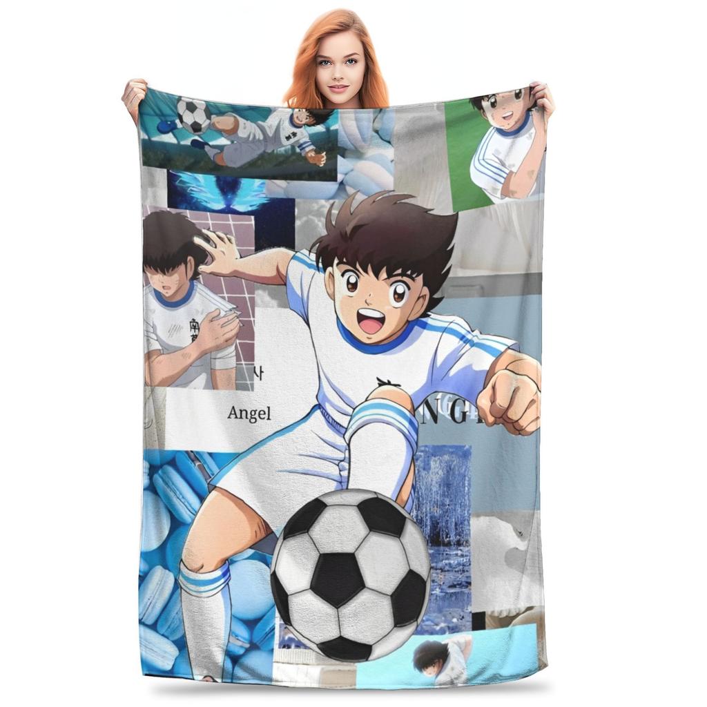 Капитан Цубаса Командный Плед Теппей Кисуги Вакабаяси Гэндзо Фланелевые Пледы Летнее Кондиционирование Мягкие Покрывала,