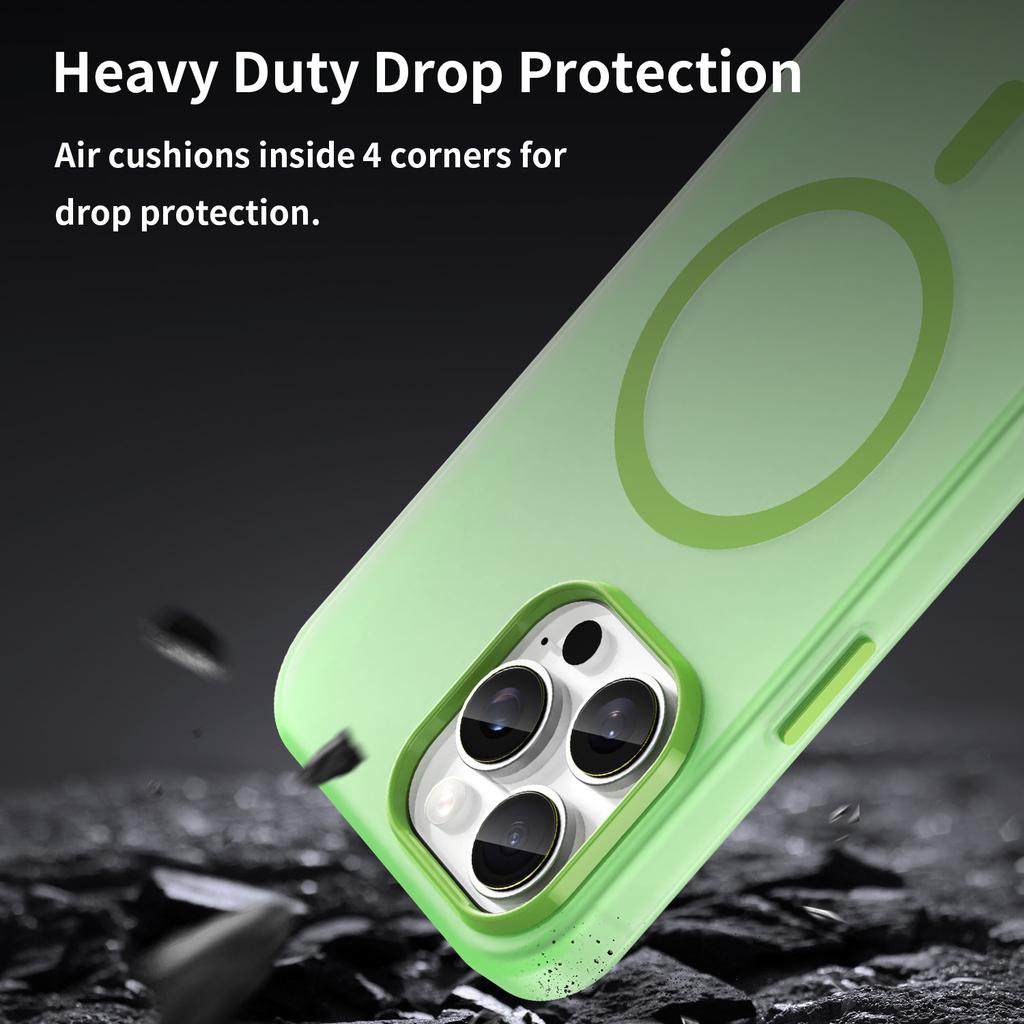 KEYSION Прозрачный матовый чехол для MagSafe для iPhone 13 Pro Max Силиконовый+ПК противоударный чехол для задней панели телефона для iPhone 12 11 Pro Max