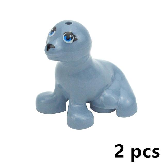 MOC Город Животные Строительные Блоки Фигурки Коза Овца Орел Сова Панда Попугай Чайка Пингвин Зоопарк Рам Аксессуары Кирпичики Игрушка Подарок