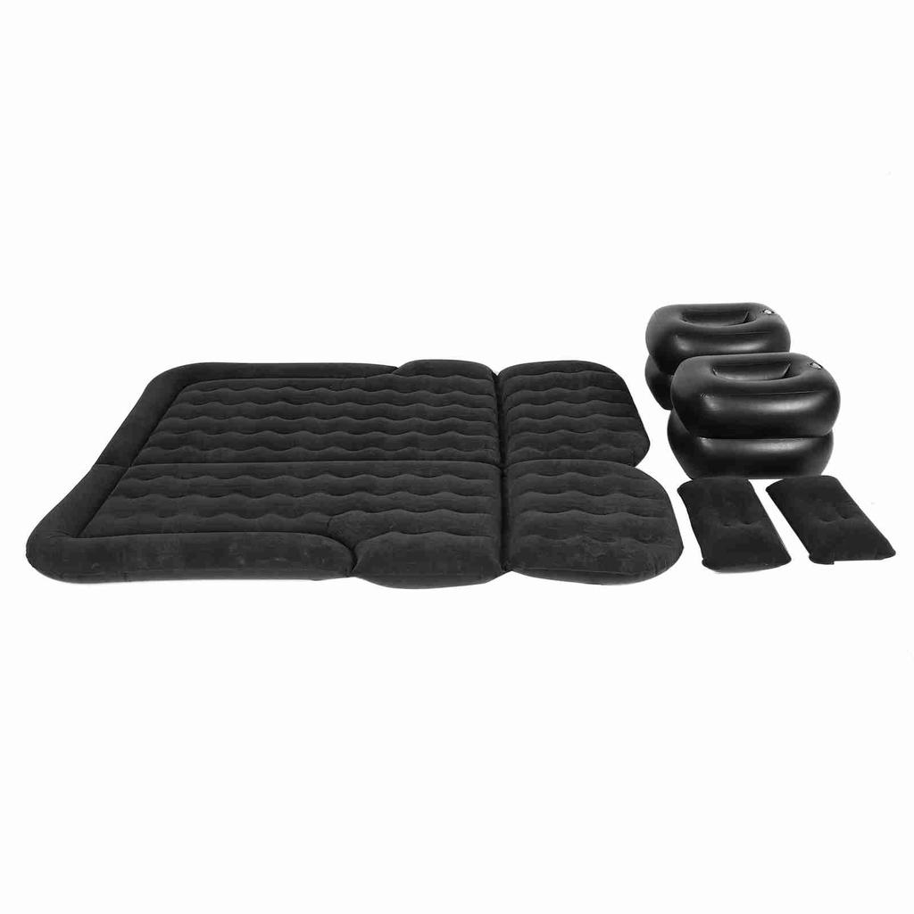 Car Air Mattress Vehicle Inflatable Thickened Travel Bed Sleeping Pad Camping AccessoryBlack