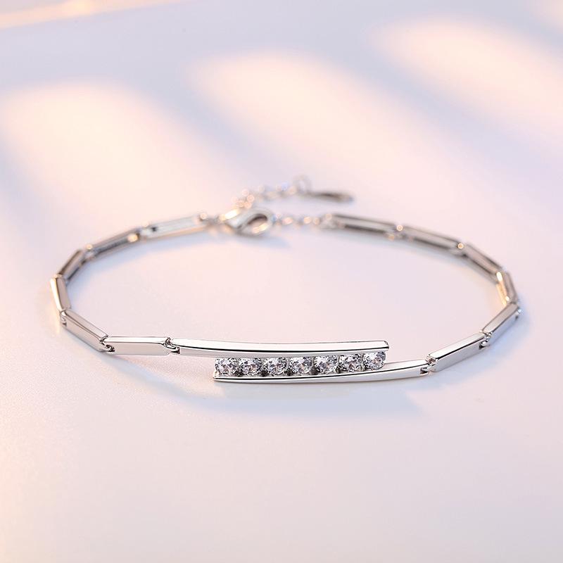 Silver Bracelet Simple Fashion Hand Accessories Gorgeous Romantic Bracelet for Women