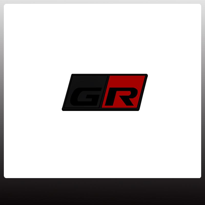dclky10 GR Sport Car Grille Badge Sticker For Gazoo Racing C-HR RAV4 Mirai Avensis Toyota Logo Metal Trunk Emblem Decoration Accessories