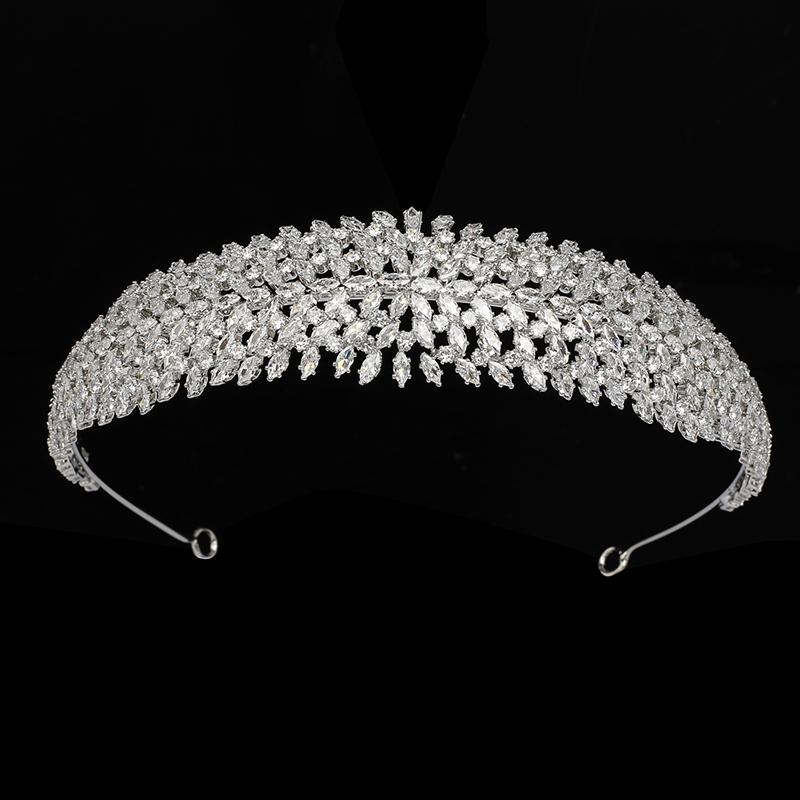 Bridal Wedding Headbands Classic New Fashion Design Tiara Hair Accessories Anniversary Wedding Women Head Band Corona Princesa
