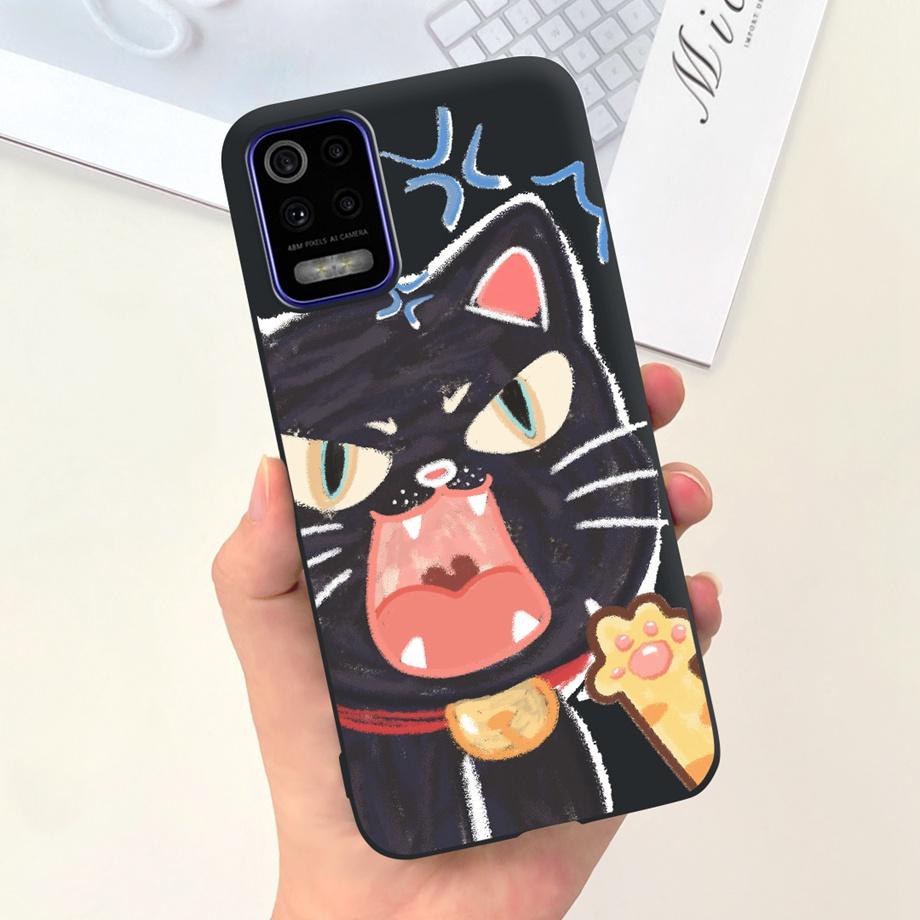 Чехол для телефона LG K52 Q52 2020, мягкий матовый силиконовый чехол для LGK52 LGQ52 2020, чехол в готическом стиле, мультяшная задняя крышка, милый узор
