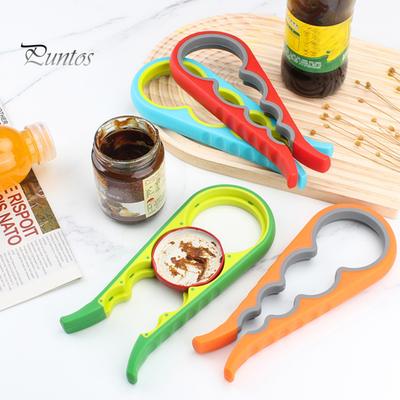 Открывалка для бутылок, колпачок-твистер, открывалка для банок «четыре в одном», противоскользящая ручка, легко откручивающиеся крышки, многоцветный кухонный гаджет