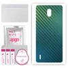 apgo Защитная наклейка для задней панели, совместимая с Nokia 1.3 Dual Sim, пленка, фольга, винил - Pattern Carbon Chameleon CAKA1