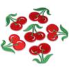 20 Pieces Cherry Shape Cute Cherry Patches Red Cute Fruit Sew on/Iron On Patches Backpacks