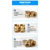 M2 M2.5 M3 M4 M5 M6 Heat Brass Insert Nut Kit Metric Thread Hot Melt Molding Injection Embedded Inserts With Box For 3d Printer