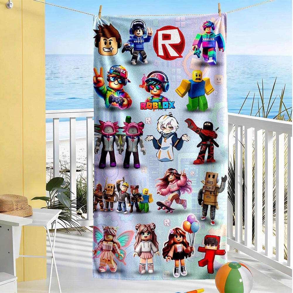 Roblox Beach Towel Quick-Dry Soft Microfiber Comfortable Lightweight