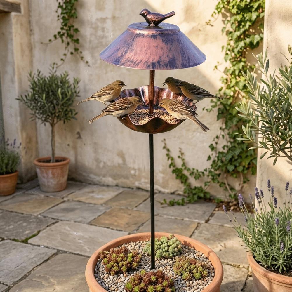 Rust-resistant Bird Water Drinker Large Capacity Hummingbird Feeder Outdoor Decor