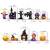 Purple Cartoon Scary Pumpkin Statue Mini Desktop Knick-knack  Festival Supplies
