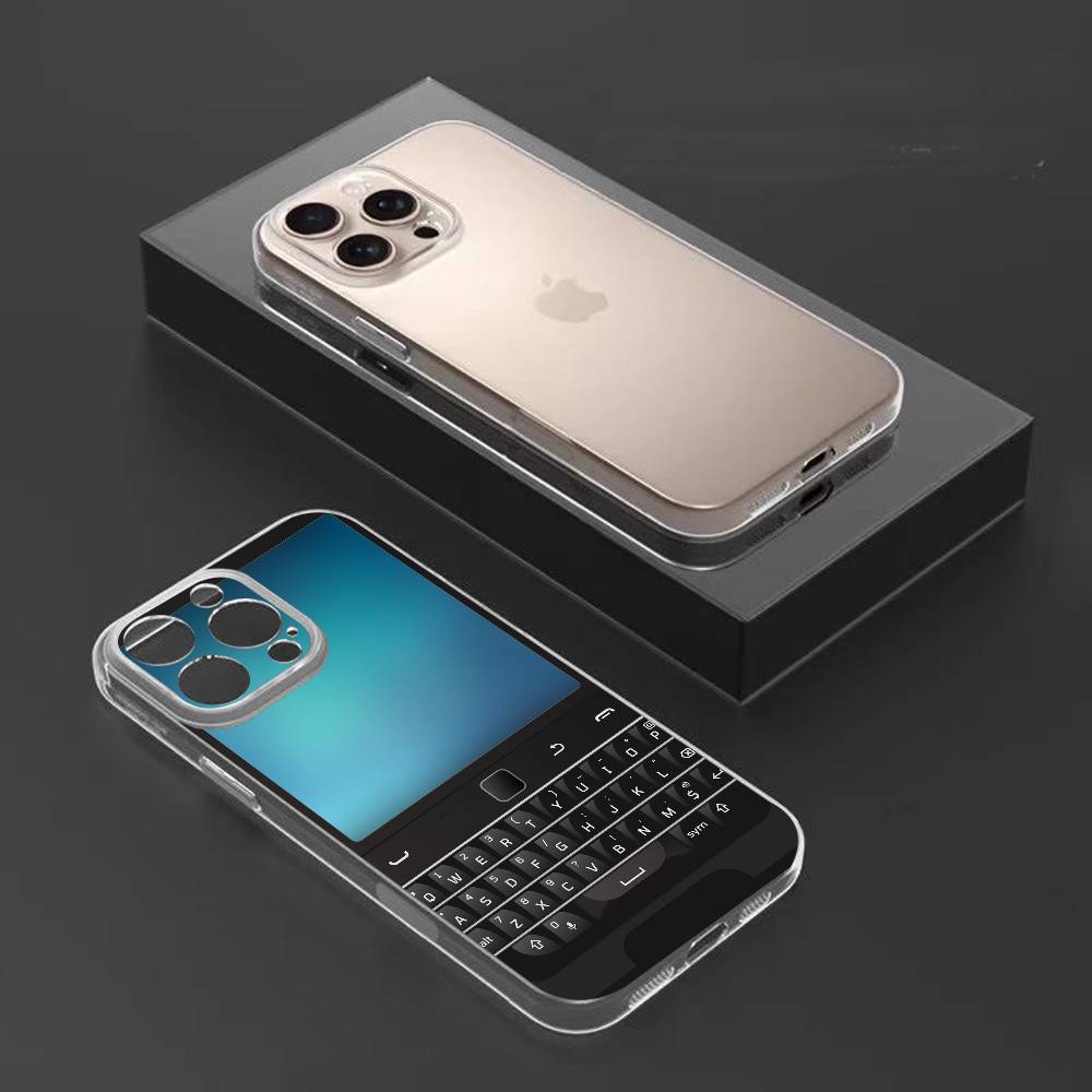 V-Винтажный Старый телефон Чехол для телефона Для iPhone17,16,15,14,13,12,11 Plus,Pro Max Мягкий прозрачный чехол