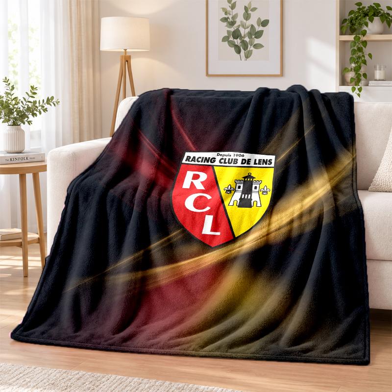 Lens FC Printed Flannel Blanket Warm Comfort Bed Throw For Indoor Home Decoration