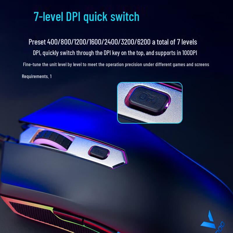 Rapoo V28S RGB Проводная игровая мышь