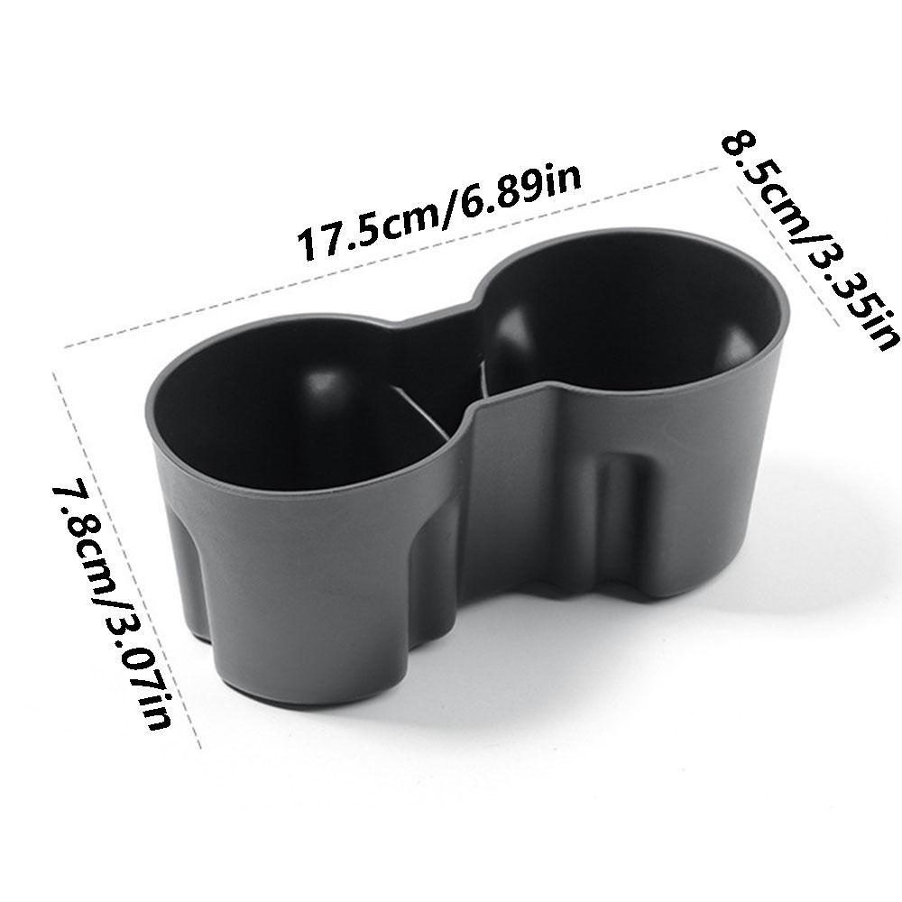 Black Car Cup Holder Rack Stabilizing Cup TPE Water Cup Storage Tray Water Cup Storage
