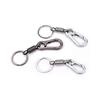 1Pc Stainless Steel Gourd Buckle Carabiner Keychain Anti-Lost Buckle Retractable
