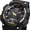 [Casio] AQ-S810 Series Tough Solar Analog-Digital Quartz Watch (Black x Gold AQ-S810W-1A3V)