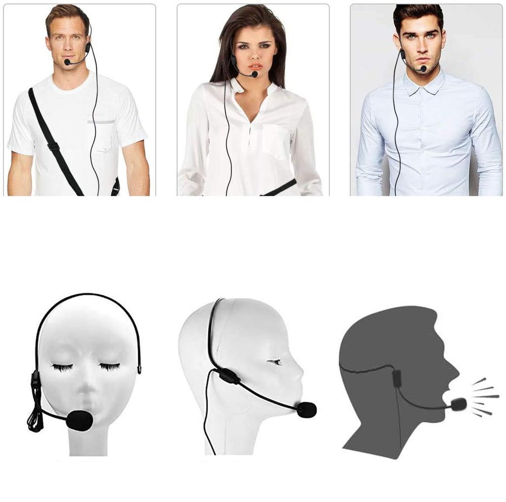 Аудиоусилитель гарнитура микрофон комплект проводной конденсаторный гарнитура разъем для громкоговорителей на и вне помещений (для громкоговорителей), 3,5 мм микрофон, 3,5 мм