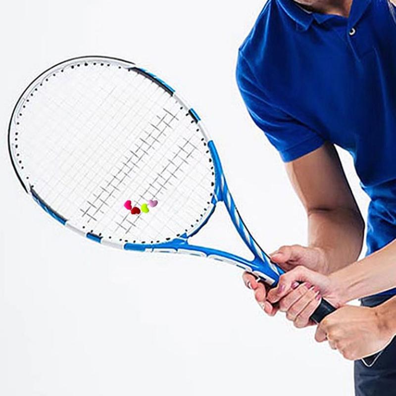 8 шт. Сердце Цветок Теннисная Ракетка Амортизаторы Силиконовые Демпферы Вибрации Амортизаторы Струн Ракетки Долговечные