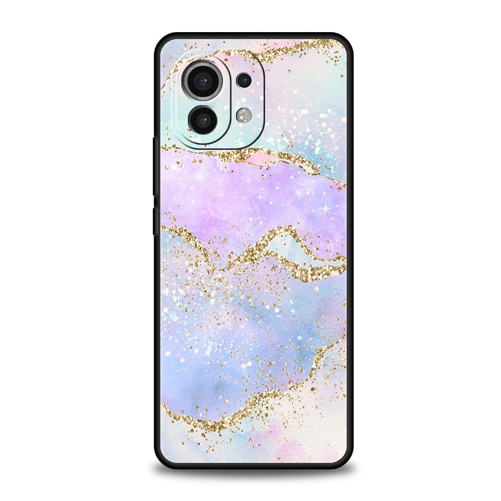 Чехол для телефона Glitter Agate Marble Art для Xiaomi Poco X4 X3 NFC F3 F4 M3 M4 Mi Note 12T 10 12 11 Ultra 11T Pro 10T Lite 9T