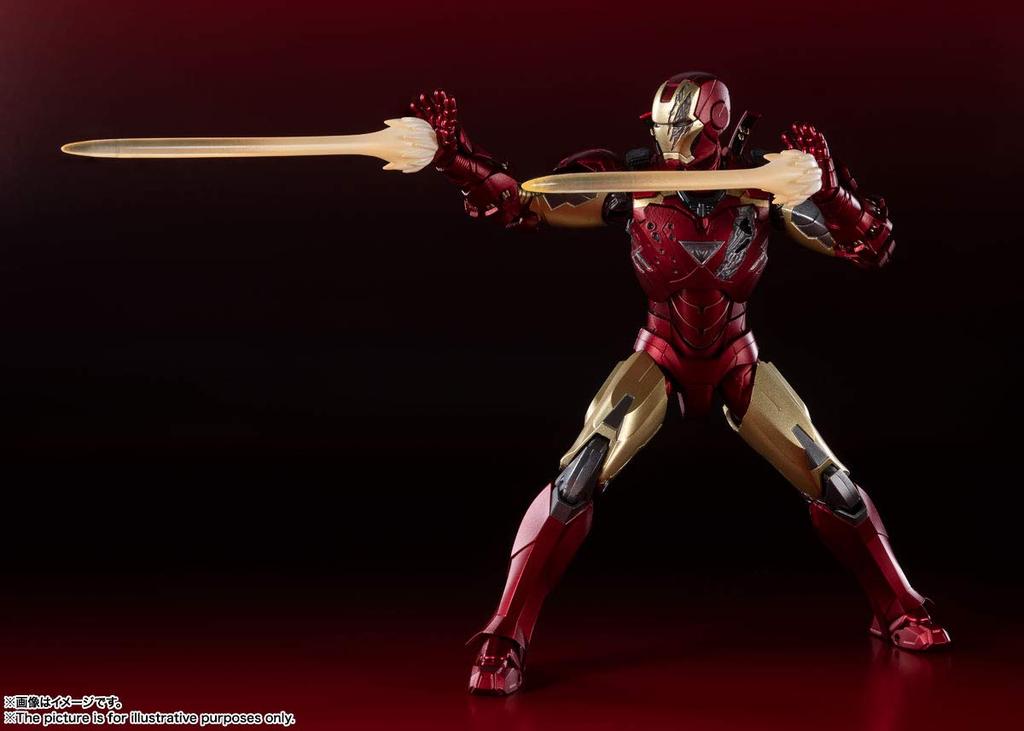 TAMASHII NATIONS Avengers Iron Man Mark 150 мм окрашенная подвижная фигурка SHFiguarts 6-BATTLE DAMAGEEDITION- Приблизительно. ПВХ, АБС, литье под давлением