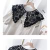 Spring and Autumn Lace Piece Hollow Lace Fake Collar Versatile Decorative Silk Scarf Collar Shawl Neck Protection