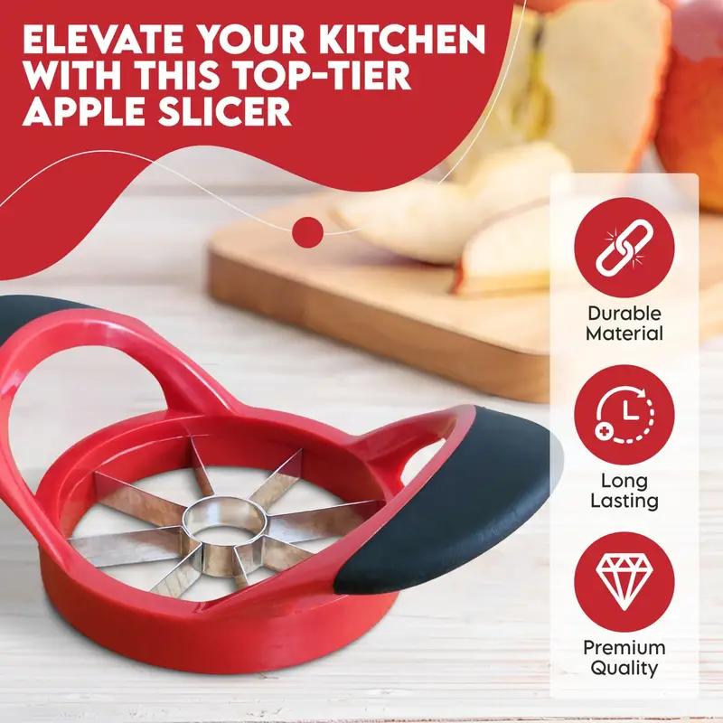Stainless Steel Cut Apple To Core Slicer Household Large Plastic Handle Press Fruit To Seed Separator Creative Fruit Tools