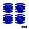 8PCS Blue Car Door Handle Bowl Sticker Protector Film Anti-Scratch Accessories