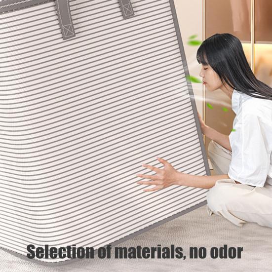 Большая вместительная корзина для хранения одежды с укрепленными ручками, застежка-молния, водонепроницаемая сумка для хранения одежды большого размера