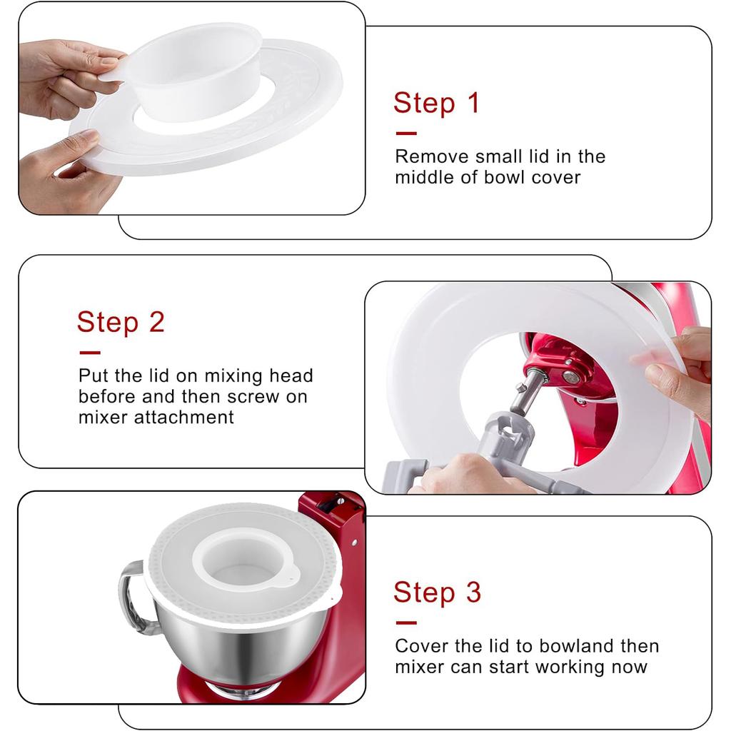 1 шт./2 шт. Крышки для чаш миксеров KitchenAid 4,5-5 кварт с наклоняемой головкой, Крышка для чаши стационарного миксера