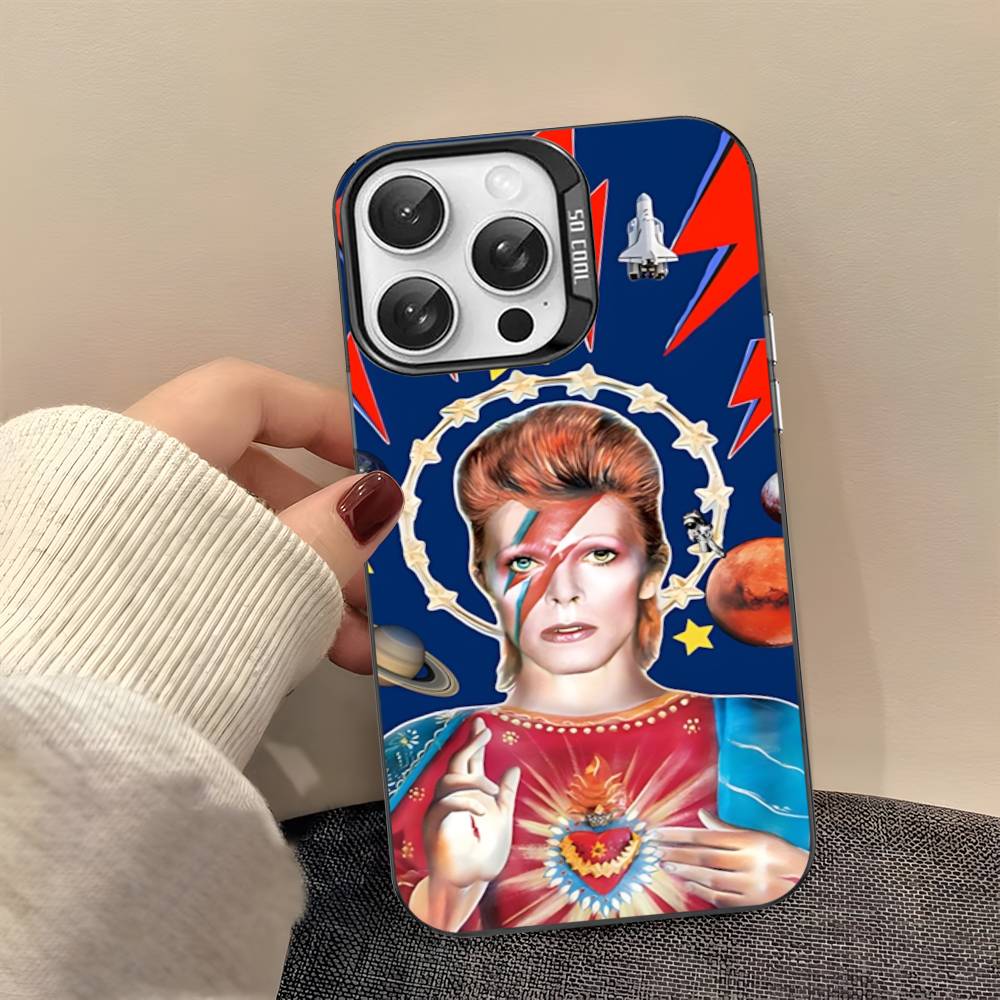 Классический чехол для телефона D-DavidS Singer B-BowieS Для IPhone 17 16 15 14 11 12 13 Pro Max Pro Plus Цветной Серебристый Чехол