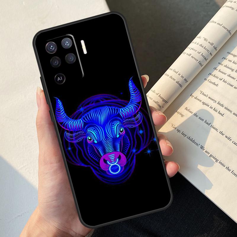 Чехол «Двенадцать созвездий» для Oppo A80 A60 A40 A78 A38 A18 A98 A58 A96 A76 A16 A94 A74 A54 A15 A17 A57 A77 A5 Pro