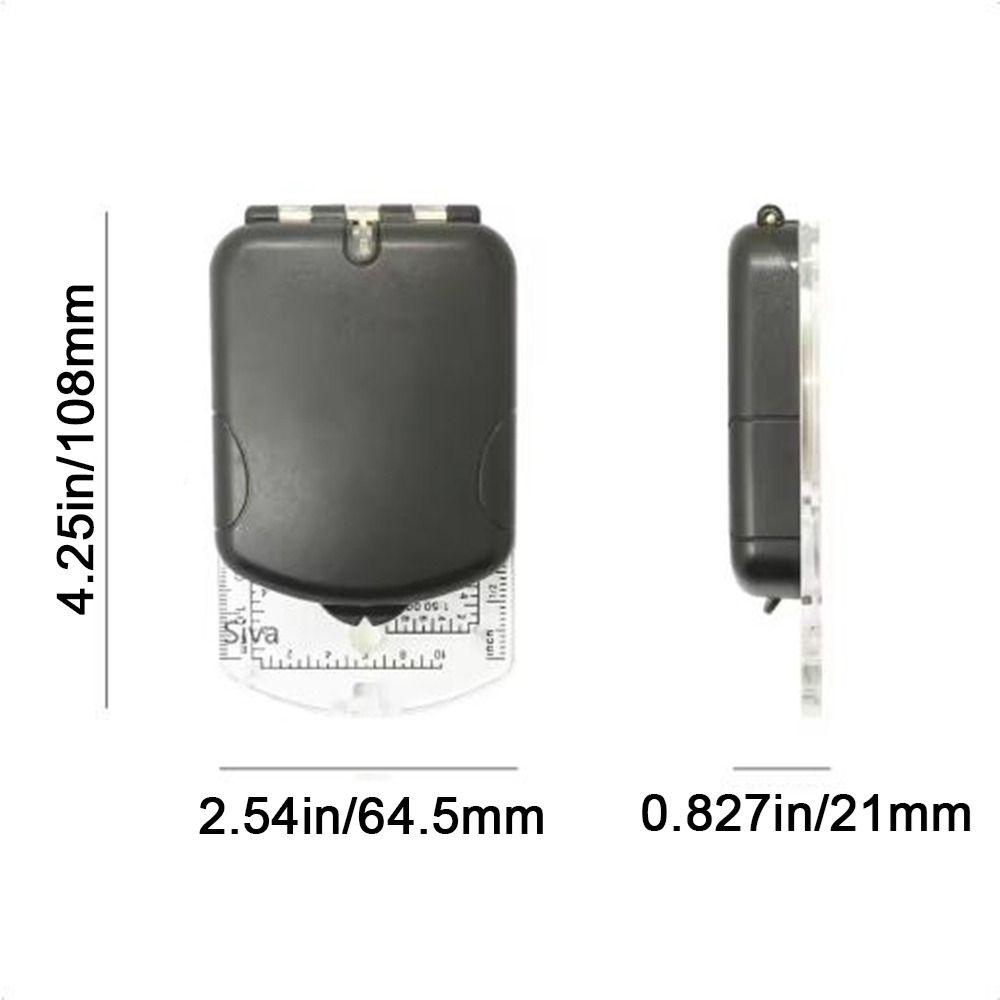 Легкий походный компас для выживания, светящийся флуоресцентный кольцевой компас, походный компас для пешего туризма