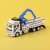 Toy Truck with Cars and Helicopters Pull-Back Action Police Hauler
